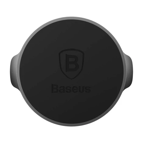 Baseus Small Ears Series Stick on Műszerfalra - falra - csempére - asztalra ragasztható mágneses tartó Fekete (SUER-C01)