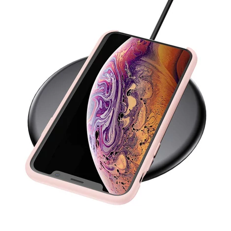 Baseus iPhone Xs Original LSR szilikon védőtok tok - Pink (WIAPIPH58-ASL04)