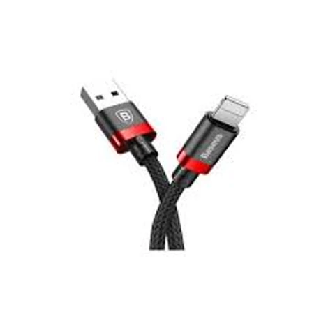 Baseus Golden Belt Series iPhone Lightning USB kábel 1m Fekete-Piros