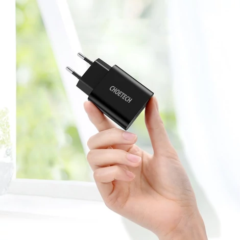 Choetech Q5003 18W QC 3.0 Gyorstöltő Hálózati fali töltő adapter + USB-C kábel