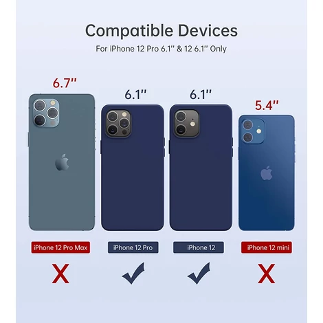 CHOETECH PC0095 Magsafe mágneses iPhone 12 / iPhone 12 Pro tok - Midnight Blue