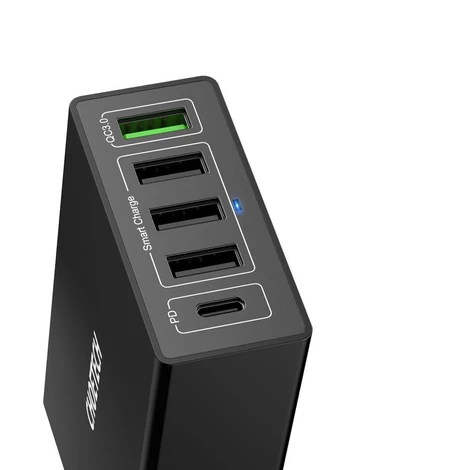 Choetech Q34U2Q Multi USB Töltő tápegység EU USB-C PD 5 port 60W