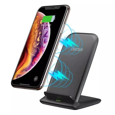 CHOETECH T555-F nagyteljesítményű asztali állványos vezeték nélküli töltő