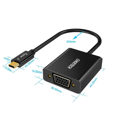Choetech HUB-V01 USB C 3.1 to VGA Átlakaító Adapter