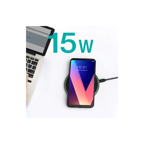 Choetech T559-F USB-C 15W Nagyteljesítményű Üveg borítású Vezeték nélküli gyorstöltő