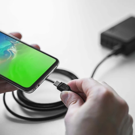 Green Cell GC PowerStream USB-A - USB-C 30cm QC 3.0 Adat és töltőkábel