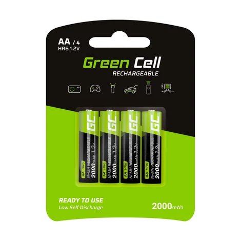 Green Cell akkumulátor 4x AA HR6 2000mAh