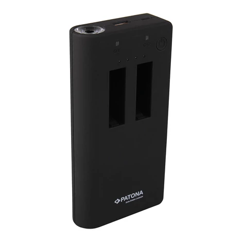 Powerbank 2x GoPro Hero 4 akkumulátor / akkuokhoz 7500 mAh +USB kimenet - Patona