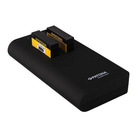 Powerbank 2x GoPro Hero 4 akkumulátor / akkuokhoz 7500 mAh +USB kimenet - Patona