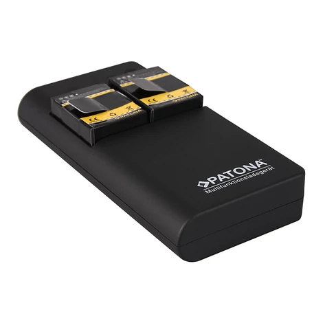 Powerbank 2x GoPro Hero 3 akkumulátor / akkuokhoz 7500 mAh +USB kimenet - Patona