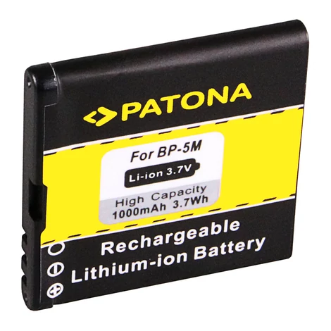 Nokia BP-5M 100 5610 5700 6110NAV 6220 6500s 6500 1000mAh Li-Ionakkumulátor / akku - Patona