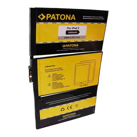 Apple Ipad 2 616-0559 616-0561 A1376 6500mAh Li-Ionakkumulátor / akku - Patona