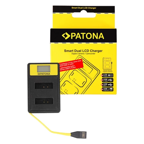 PATONA Smart Dual LCD USB töltő Canon NB-13L PowerShot G5 X G5X G7 X G7 X - Patona
