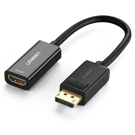 Ugreen HDMI to DisplayPort adapter kábel 4K 30Hz 12bit - Fekete (40363)