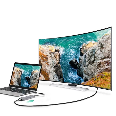 Ugreen multifunkcionális HUB USB Typ C 3.0 Power Delivery 3x USB 3.0 / HDMI - Szürke (50209)