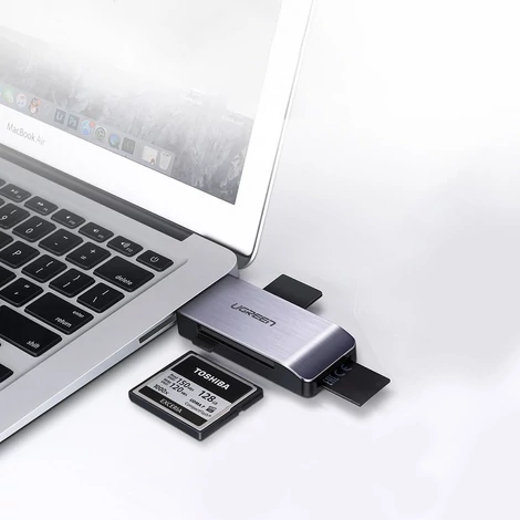 Ugreen USB 3.0 SD / micro SD kártyaolvasó - Szürke (50541)