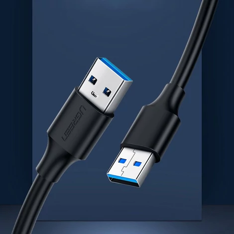 Ugreen USB 3.0 (apa) to USB 3.0 (apa) kábel 2m - Szürke (60526)