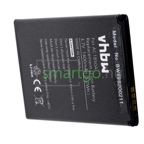 VHBW Telefon akkumulátor akku Archos AC1850A - 1400mAh, 3.7V, Li-ion
