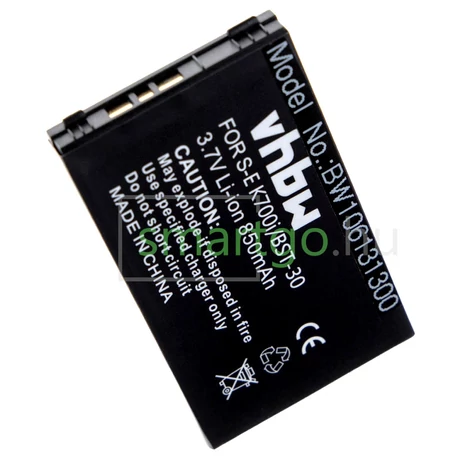 VHBW Telefon akkumulátor akku Sony-Ericsson J210i, J210 - 850mAh, 3.7V, Li-ion