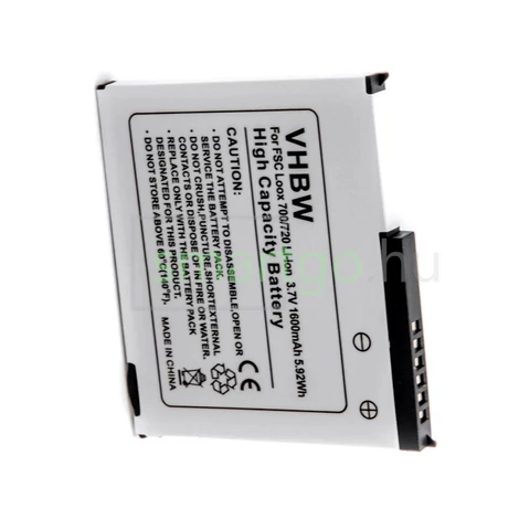 VHBW Telefon akkumulátor akku Fujitsu-Siemens 35H00047-00, CS-FL720SL - 1600mAh, 3.7V, Li-ion