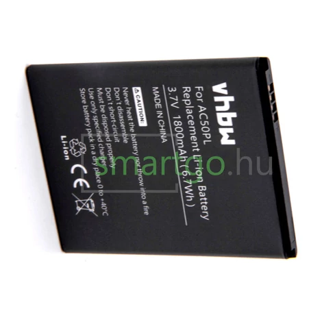 VHBW Telefon akkumulátor akku AC50PL - 1800mAh, 3.7V, Li-ion