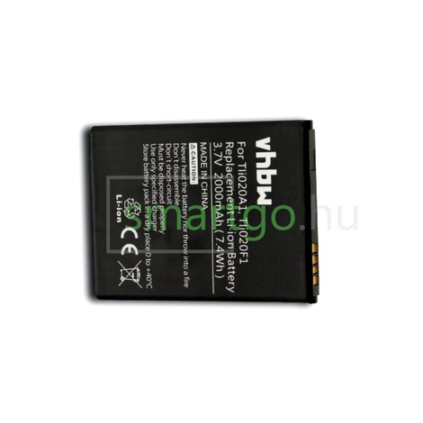VHBW Telefon akkumulátor akku TLi020G1, Tli020F1 - 2000mAh, 3.8V, Li-ion