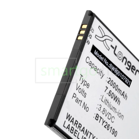 VHBW Telefon akkumulátor akku Elson Mobistel BTY26190 - 2000mAh, 3.8V, Li-ion