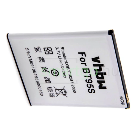 VHBW Telefon akkumulátor akku BT95s - 2300mAh, 3.7V, Li-ion