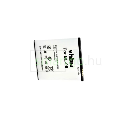 VHBW Telefon akkumulátor akku BL-06 - 2250mAh, 3.7V, Li-ion