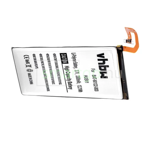 VHBW Telefon akkumulátor akku Blackberry BAT-60122-003, HUSV1 - 3300mAh, 12V, Li-polymer