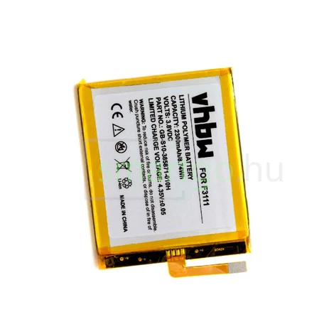 VHBW Telefon akkumulátor akku Sony GB-S10-385871-010H - 2300mAh, 3.8V, Li-polymer
