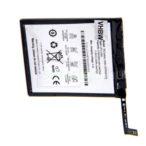 VHBW Telefon akkumulátor akku BQ 3200 - 3100mAh, 3.85V, Li-polymer
