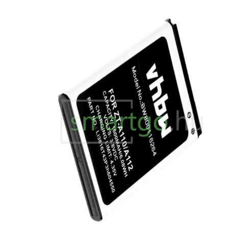 VHBW Telefon akkumulátor akku ZTE Li3715T42P3h604550 - 1600mAh, 3.8V, Li-ion