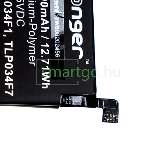 VHBW Telefon akkumulátor akku Alcatel TLP034F1, TLP034F7 - 3300mAh, 3.85V, Li-polymer