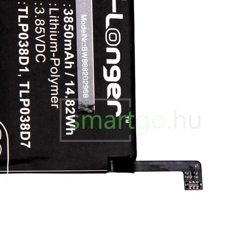 VHBW Telefon akkumulátor akku T-Mobile / Alcatel TLP038D1 - 3850mAh, 3.85V, Li-polymer