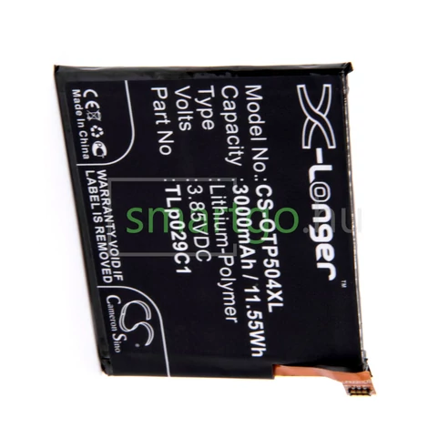 VHBW Telefon akkumulátor akku Alcatel TLp029C1 - 3000mAh, 3.85V, Li-polymer