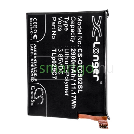 VHBW Telefon akkumulátor akku Alcatel TLp029C7 - 2900mAh, 3.85V, Li-polymer