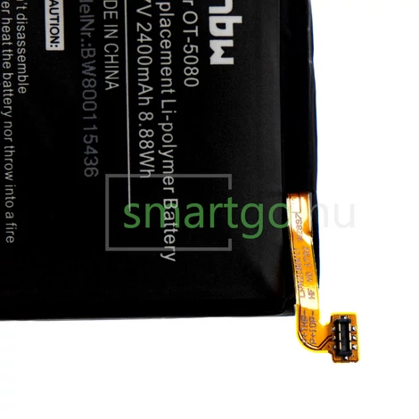 VHBW Telefon akkumulátor akku C2400007C2, CAC2400011C1, TLP024C1 - 2400mAh, 3.85V, Li-polymer
