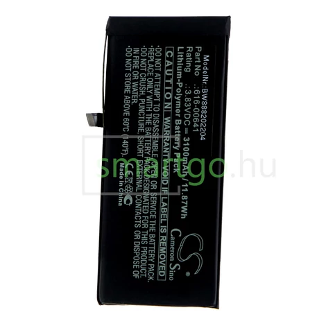 VHBW akkumulátor akku Apple iPhone 11 wie A2111 u.a. 3100mAh