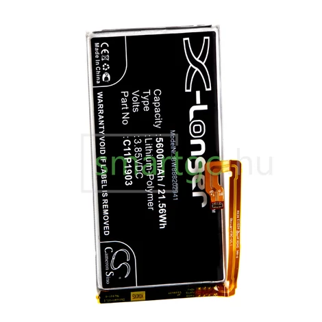 VHBW Telefon akkumulátor akku Asus 0B200-03720100, C11P1903 - 5600mAh, 3.85V, Li-polymer