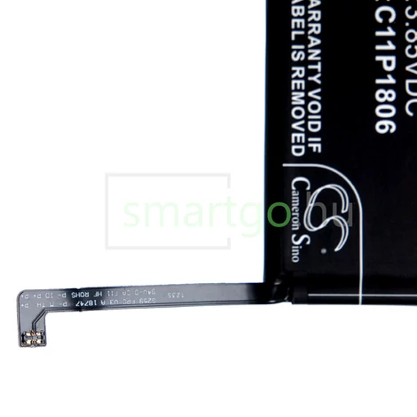 VHBW Telefon akkumulátor akku Asus 1ICP5/65/87, C11P1806 - 4600mAh, 3.85V, Li-polymer