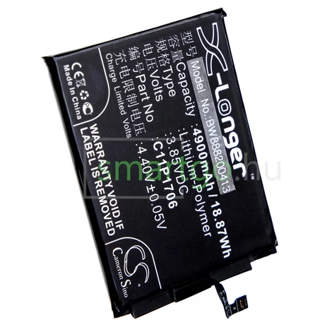 VHBW Telefon akkumulátor akku Asus 0B200-02870200 - 4900mAh, 3.85V, Li-polymer