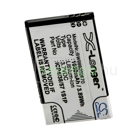 VHBW Telefon akkumulátor akku Bea-fon ICP4/38/57 1S1P - 1050mAh, 3.7V, Li-ion