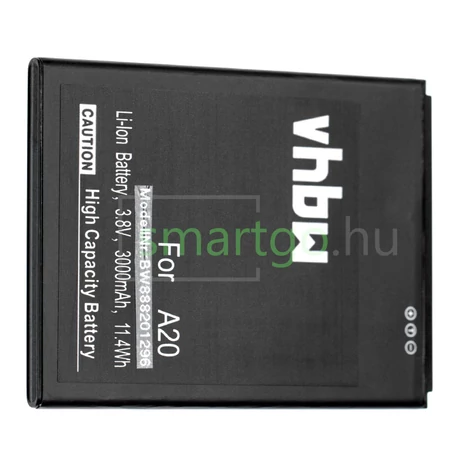 VHBW Telefon akkumulátor akku Blackview A20, A20 Pro - 3000mAh, 3.8V, Li-ion
