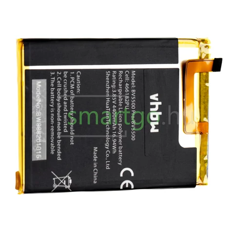 VHBW Telefon akkumulátor akku Blackview 466182PU - 4400mAh, 3.85V, Li-ion