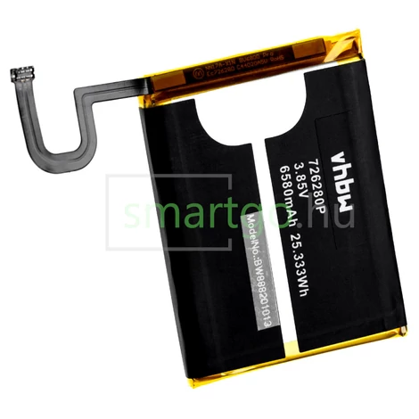 VHBW Telefon akkumulátor akku Blackview 726280P - 6580mAh, 3.85V, Li-ion + Tools