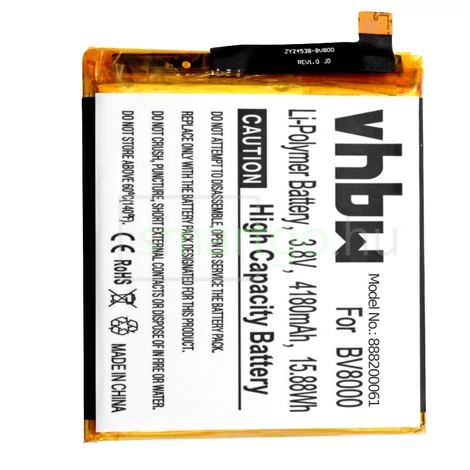 VHBW Telefon akkumulátor akku Blackview V636468P - 4180mAh, 3.8V, Li-polymer