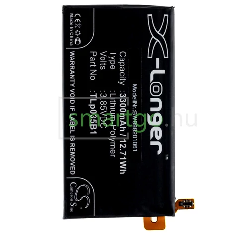 VHBW Telefon akkumulátor akku BlackBerry TLp035B1 - 3300mAh, 3.85V, Li-polymer