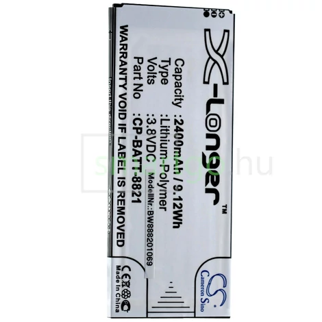 VHBW Telefon akkumulátor akku Cisco 74-102376-01, CP-BATT-8821 - 2400mAh, 3.8V, Li-polymer