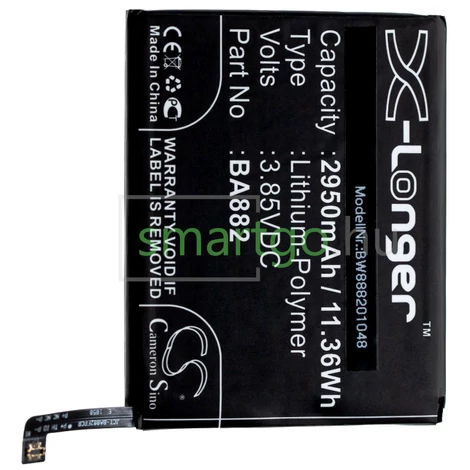 VHBW Telefon akkumulátor akku Meizu BA882 - 2950mAh, 3.85V, Li-polymer